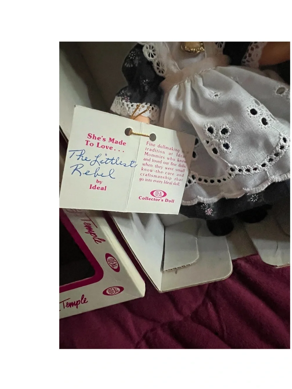 Vintage Boxed Ideal 1982 Shirley Temple The Littlest Rebel.